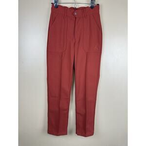 NIKE Jordan Woven Pants Women’s Terracotta Size XS Ankle Zip NWT FN5446-615